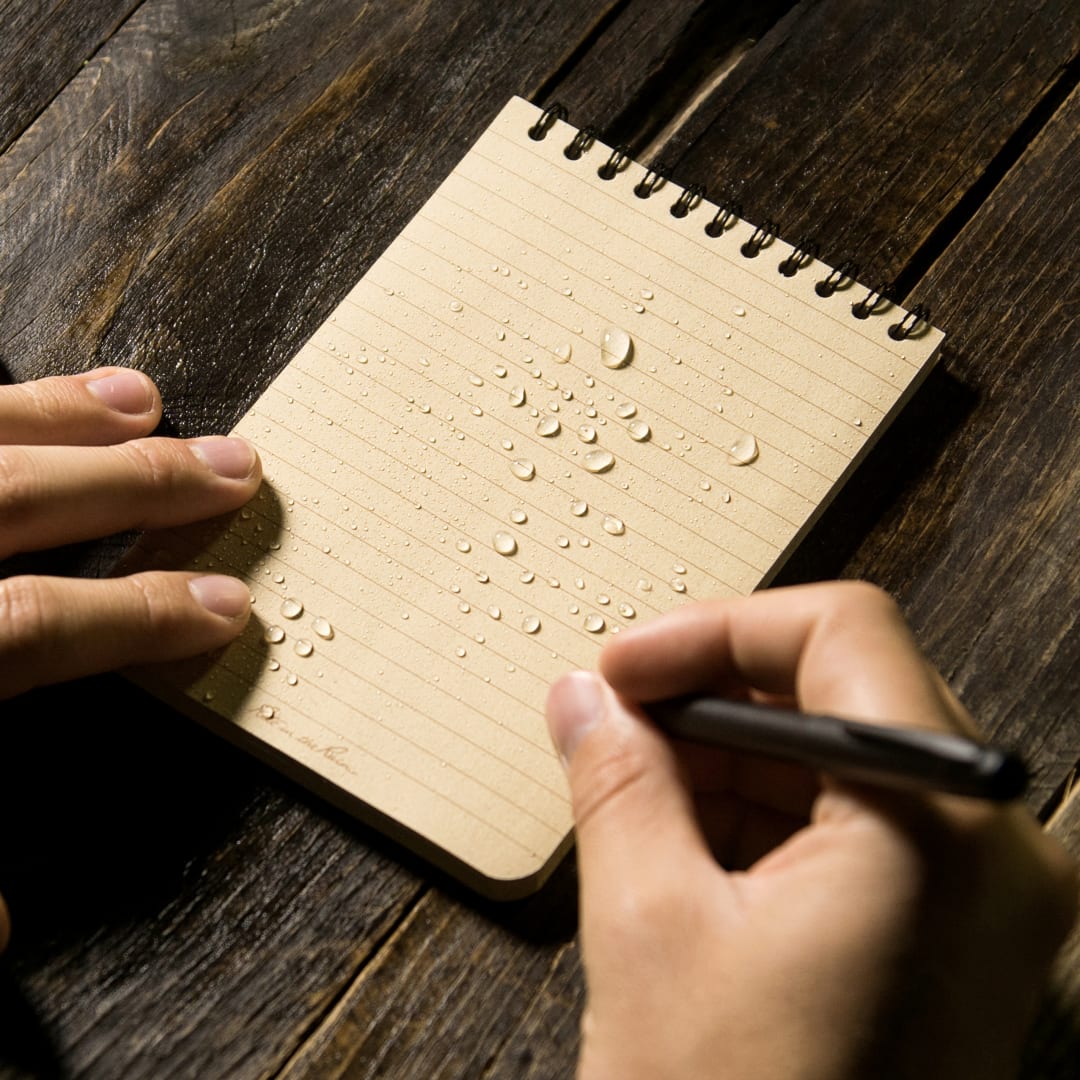 Rite in the Rain 4” x 6” Rite in the Rain Top Spiral Notebook - 0913-02 Tan