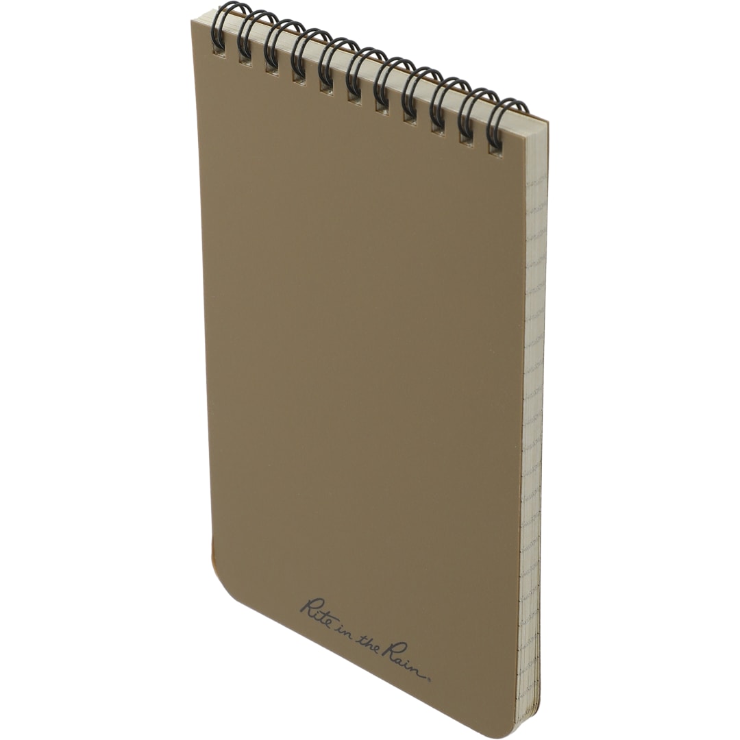 Rite in the Rain 4” x 6” Rite in the Rain Top Spiral Notebook - 0913-02 Tan