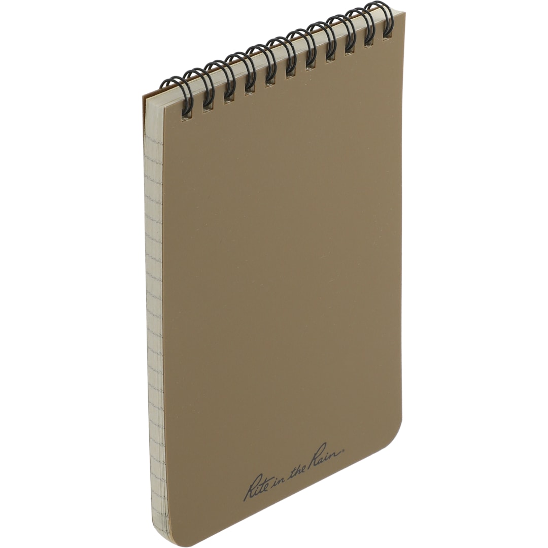 Rite in the Rain 4” x 6” Rite in the Rain Top Spiral Notebook - 0913-02 Tan