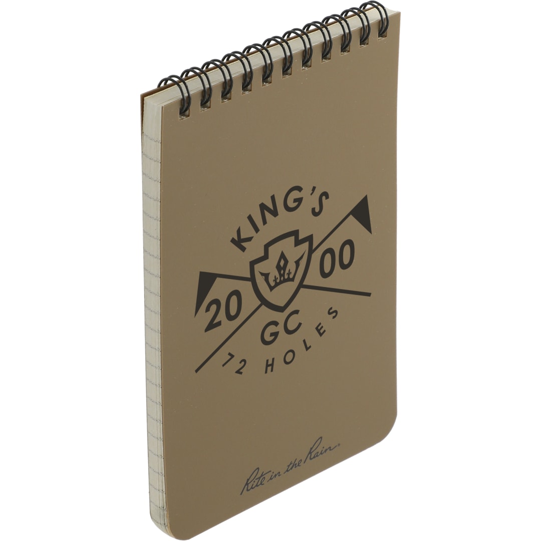 Rite in the Rain 4” x 6” Rite in the Rain Top Spiral Notebook - 0913-02 Tan