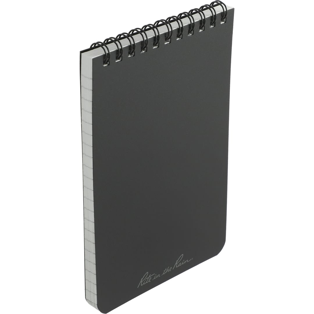 Rite in the Rain 4” x 6” Rite in the Rain Top Spiral Notebook - 0913-02 Black