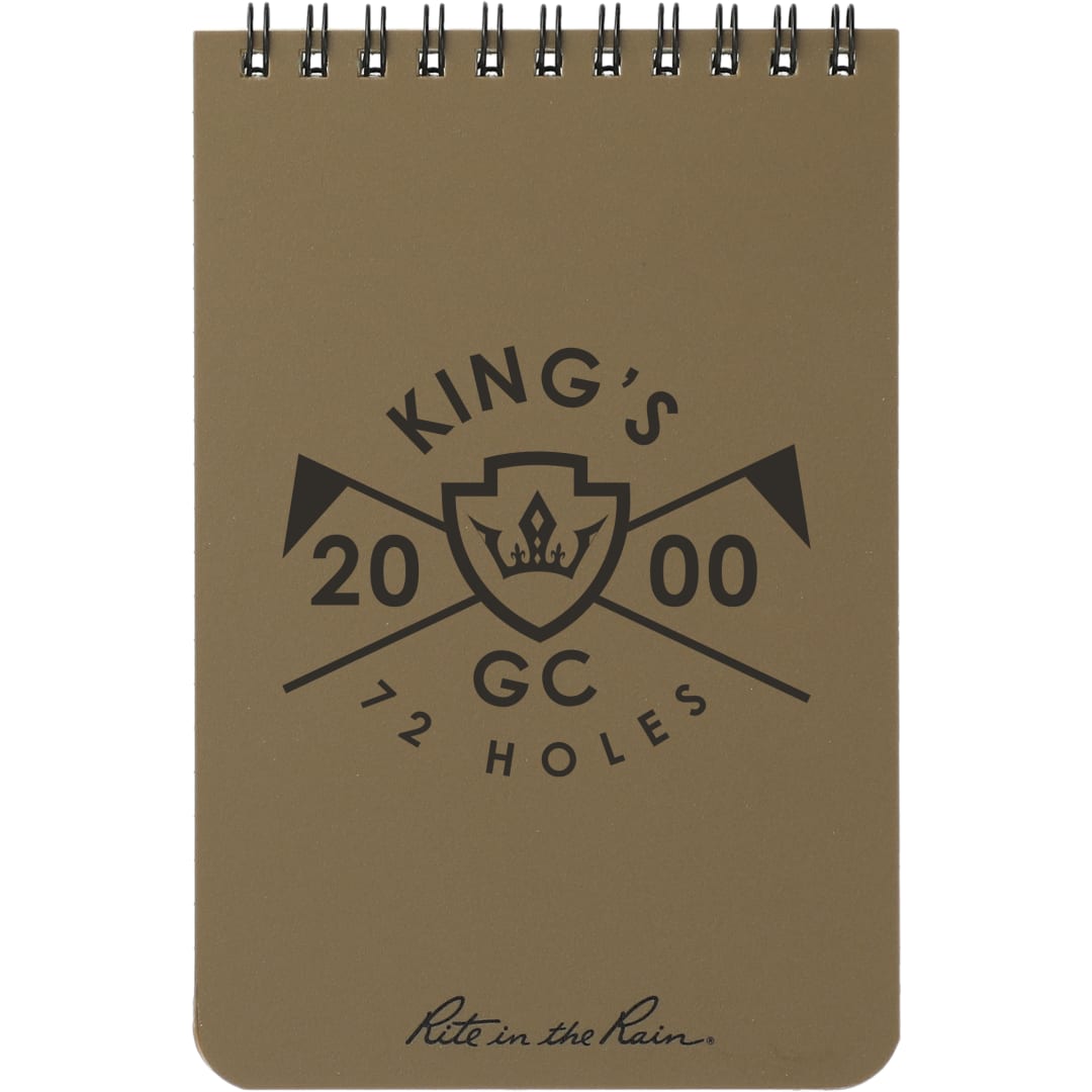 Rite in the Rain 4” x 6” Rite in the Rain Top Spiral Notebook - 0913-02 Tan