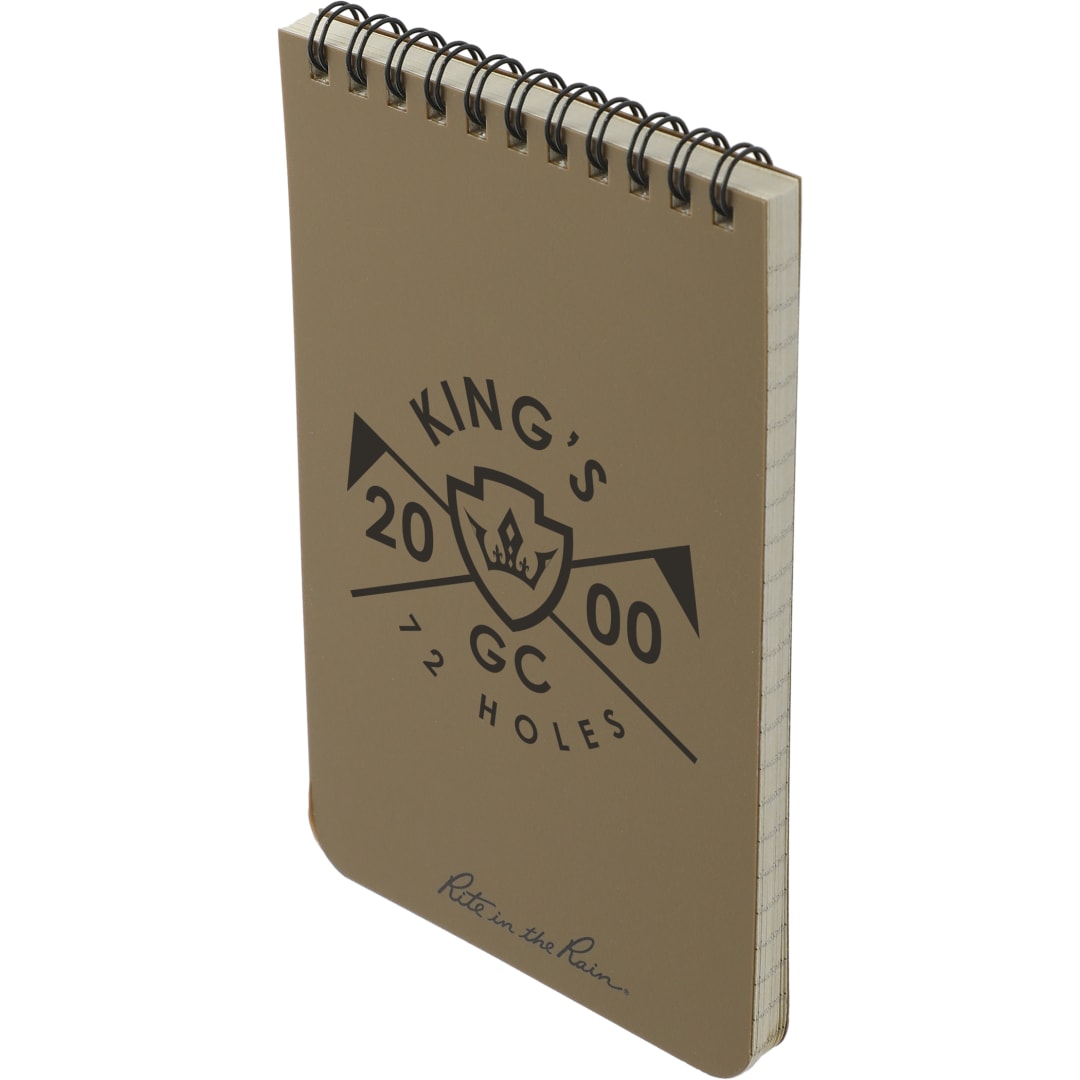 Rite in the Rain 4” x 6” Rite in the Rain Top Spiral Notebook - 0913-02 Tan