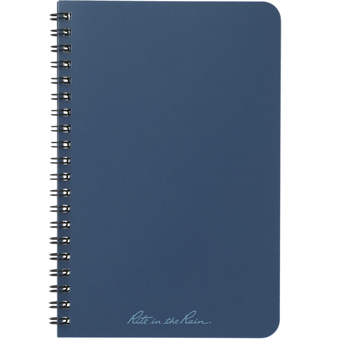 Rite in the Rain 4.6” x 7” Rite in the Rain Side Spiral Notebook - 0913-03 Blue