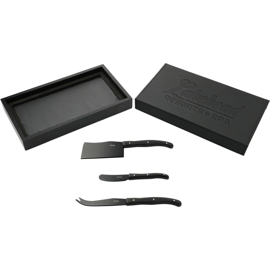 Modena Black Cheese & Serving Set - 1034-25 Black