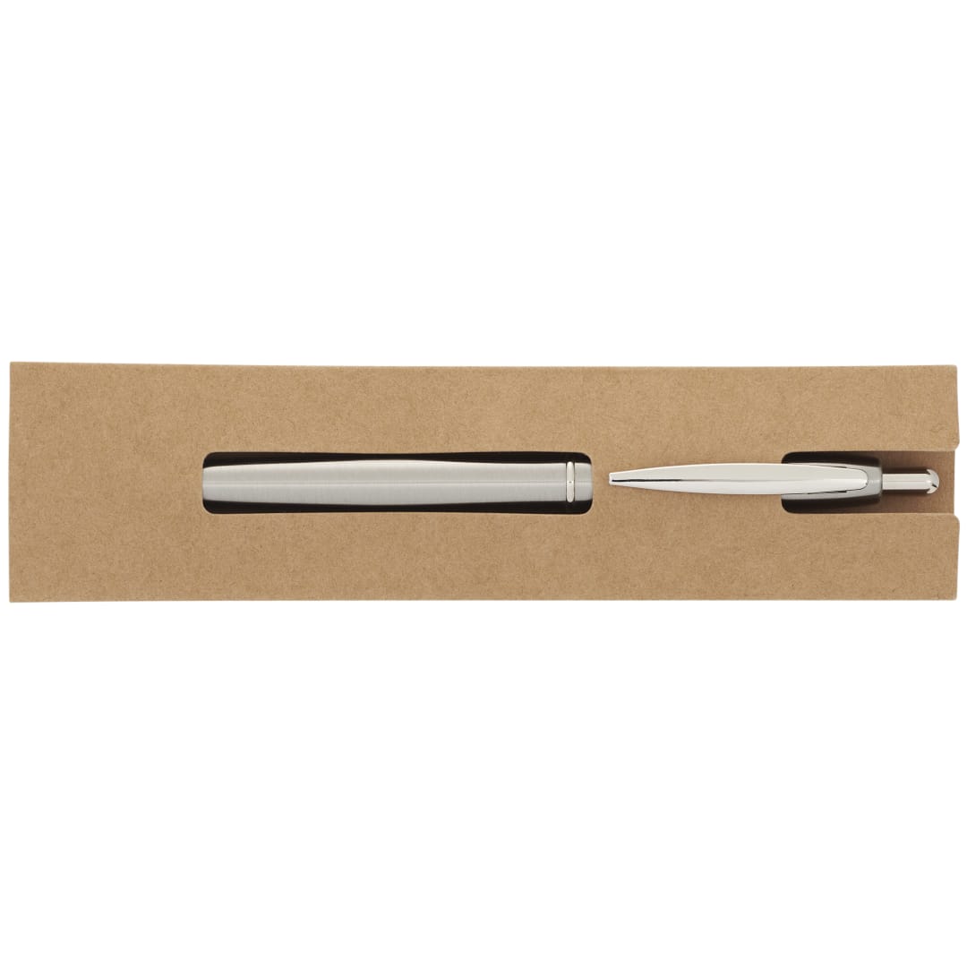 Recycled Stainless Steel Ballpoint Pen - 1066-55 Silver