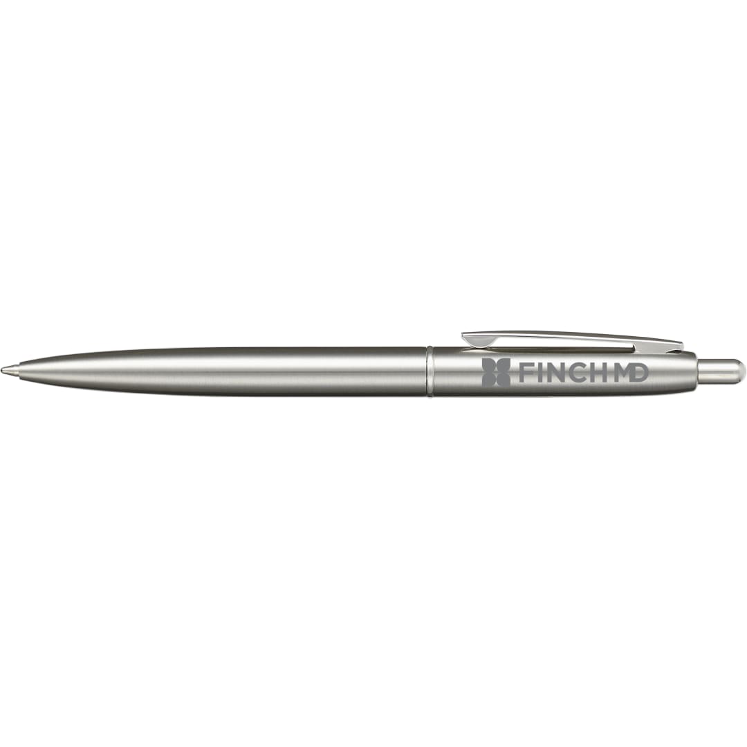 Recycled Stainless Steel Ballpoint Pen - 1066-55 Silver
