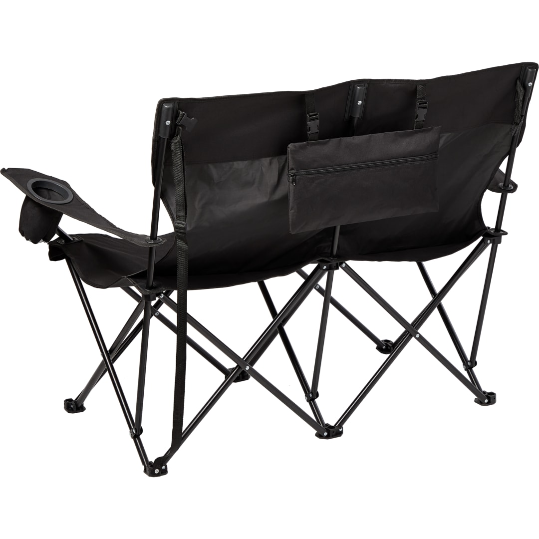 Double Seater Folding Chair - 1070-65 Black