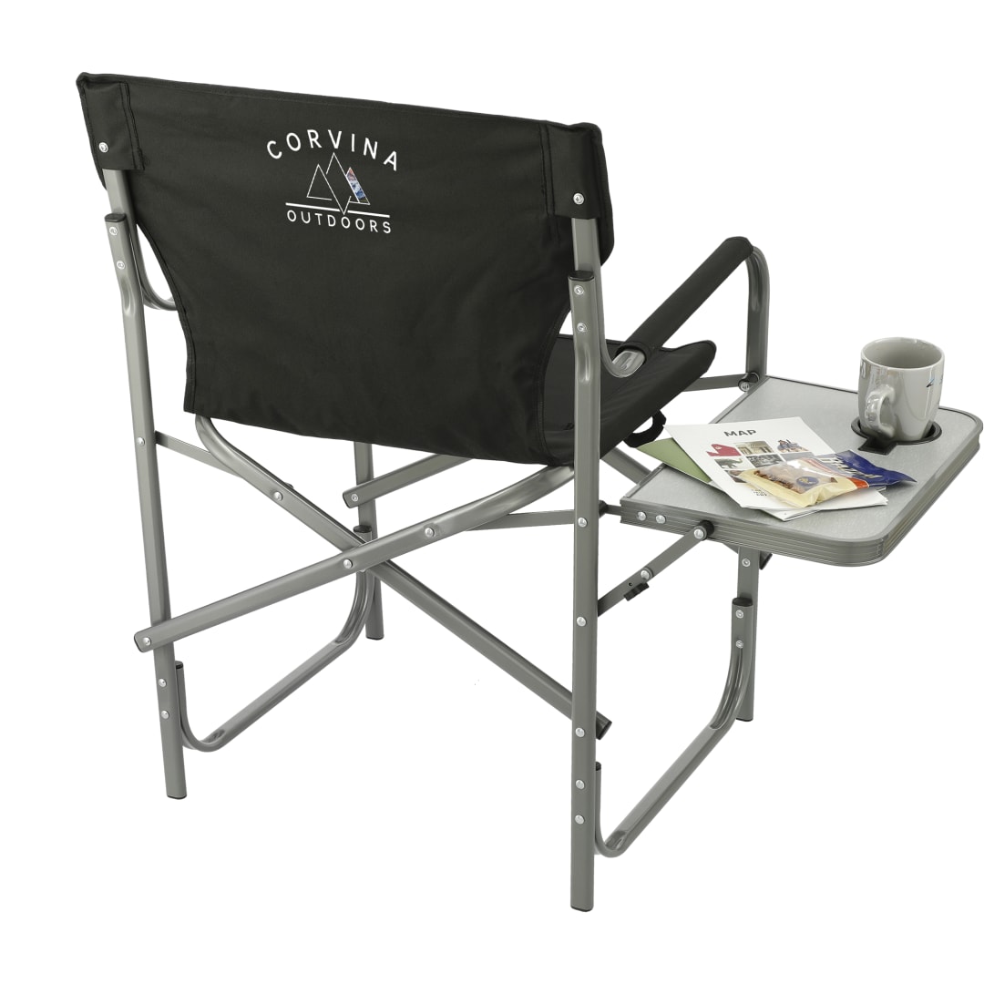 Director's Chair with Side Table - 1070-93 Black
