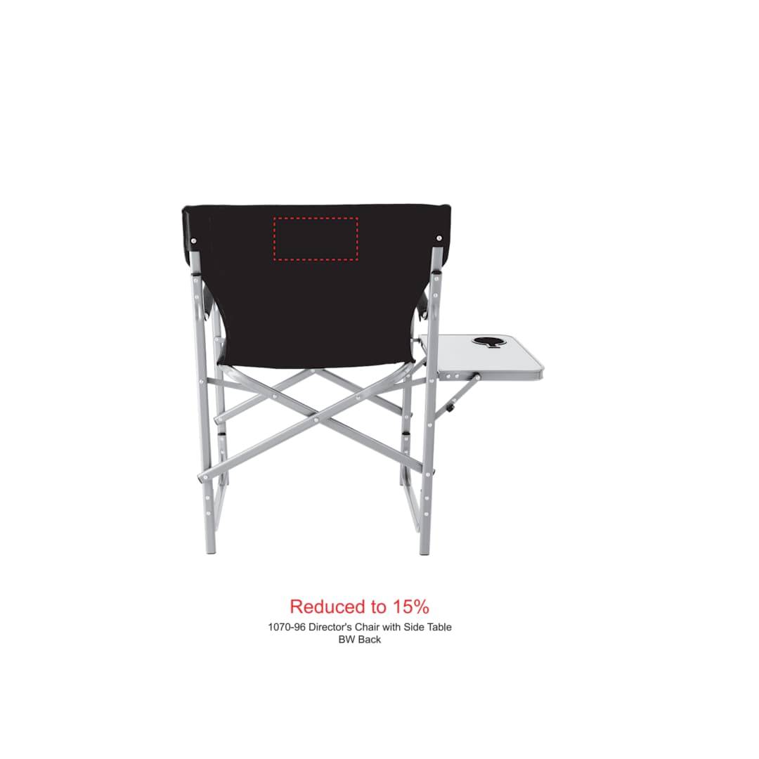 Director's Chair with Side Table - 1070-93 Black