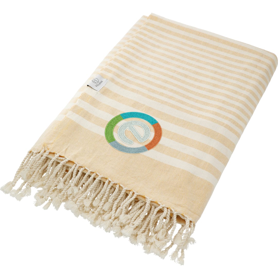 Hilana Hilana Upcycled Fethiye Throw Blanket - 1081-86 Tan