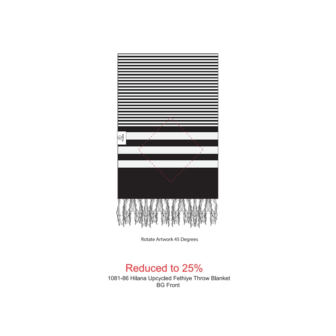 Hilana Hilana Upcycled Fethiye Throw Blanket - 1081-86 Tan