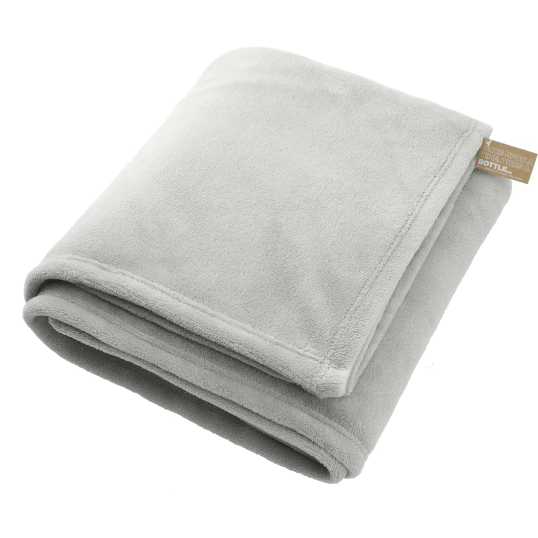 Recycled PET Oversized Coral Fleece Blanket - 1082-02 Gray