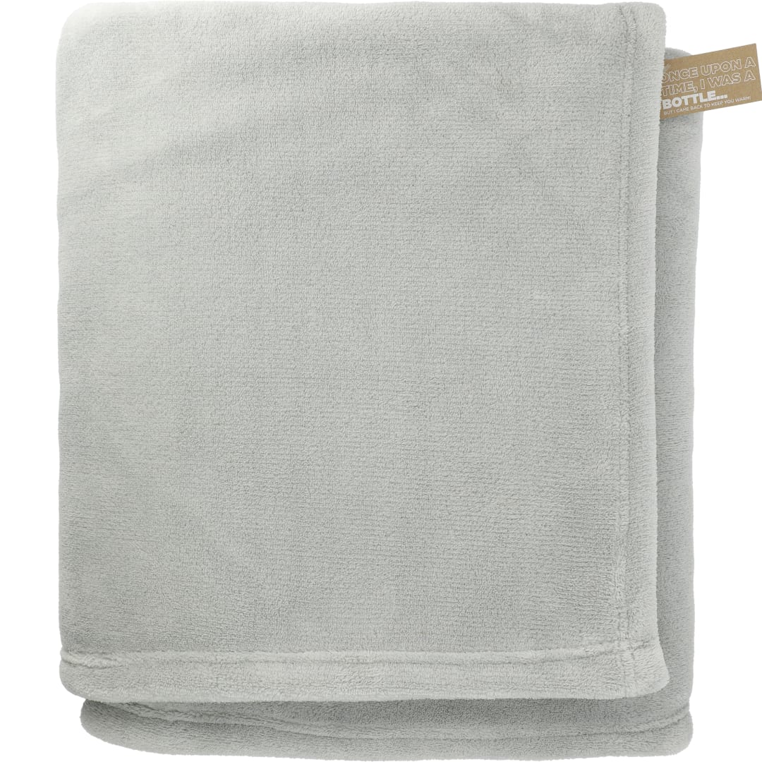 Recycled PET Oversized Coral Fleece Blanket - 1082-02 Gray