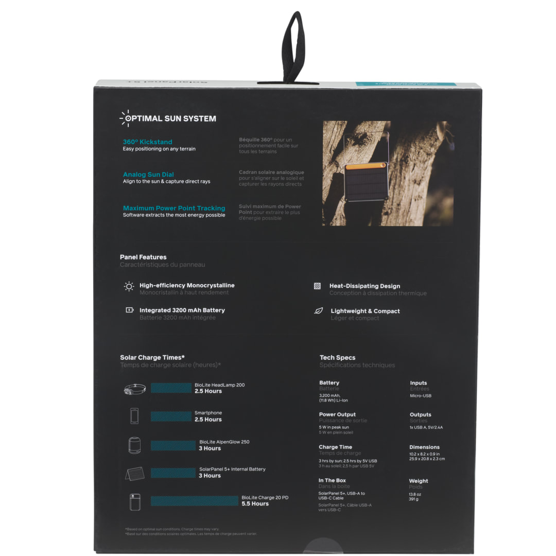 BioLite BioLite SolarPanel 5+ - 1095-04 Orange