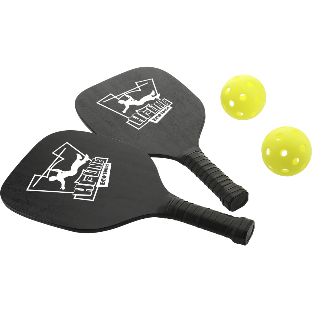 Pickleball Paddle and Ball Set - 1400-57 Black
