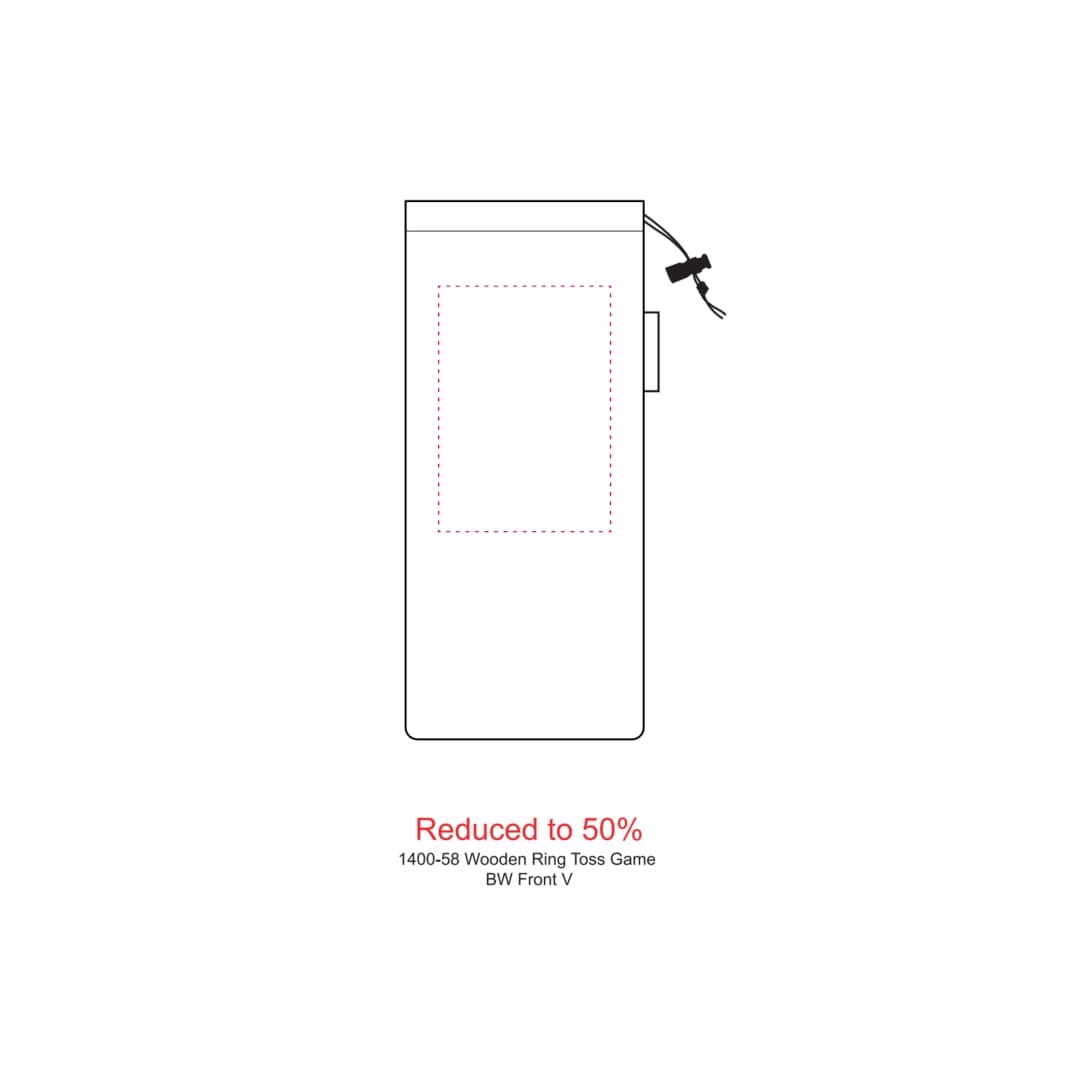 Wooden Ring Toss Game - 1400-58 Brown