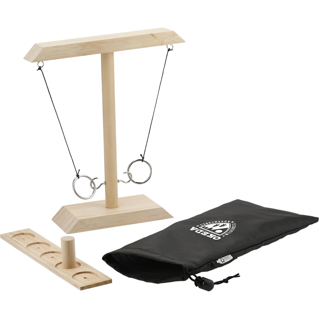 Wooden Ring Toss Game - 1400-58 Brown