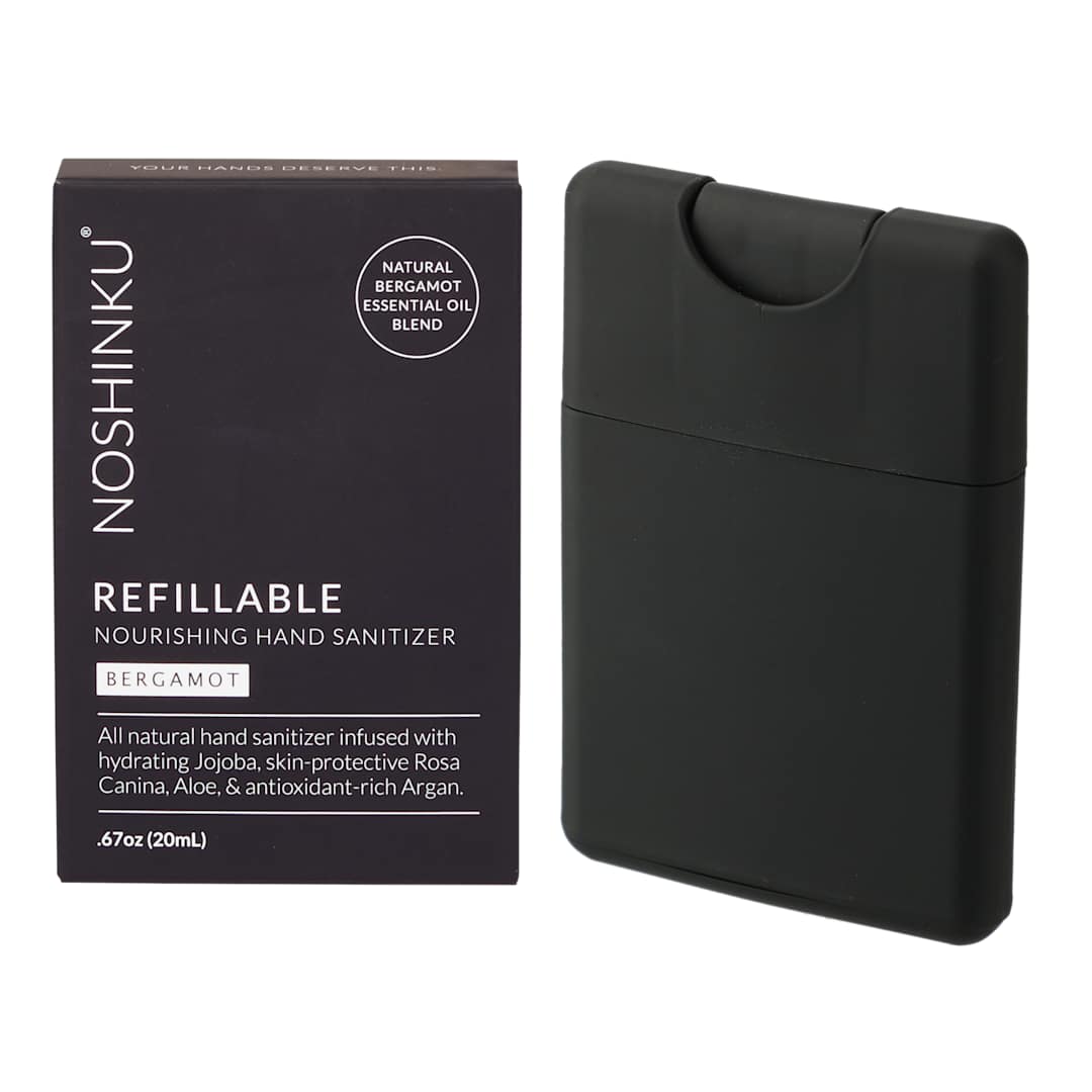 Noshinku 0.6oz Noshinku Refillable Pocket Hand Sanitizer - 1411-01 Black