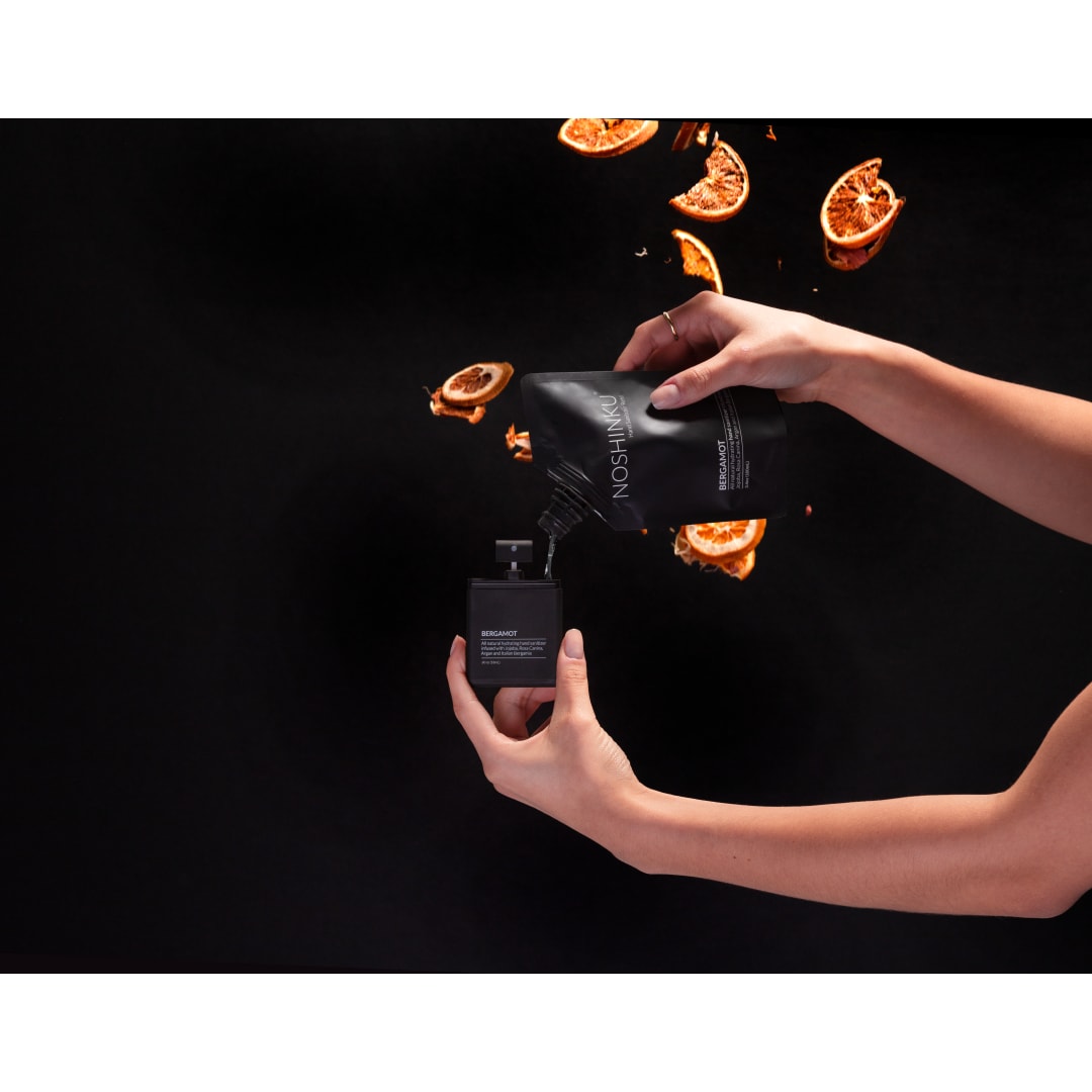 Noshinku 0.6oz Noshinku Refillable Pocket Hand Sanitizer - 1411-01 Black