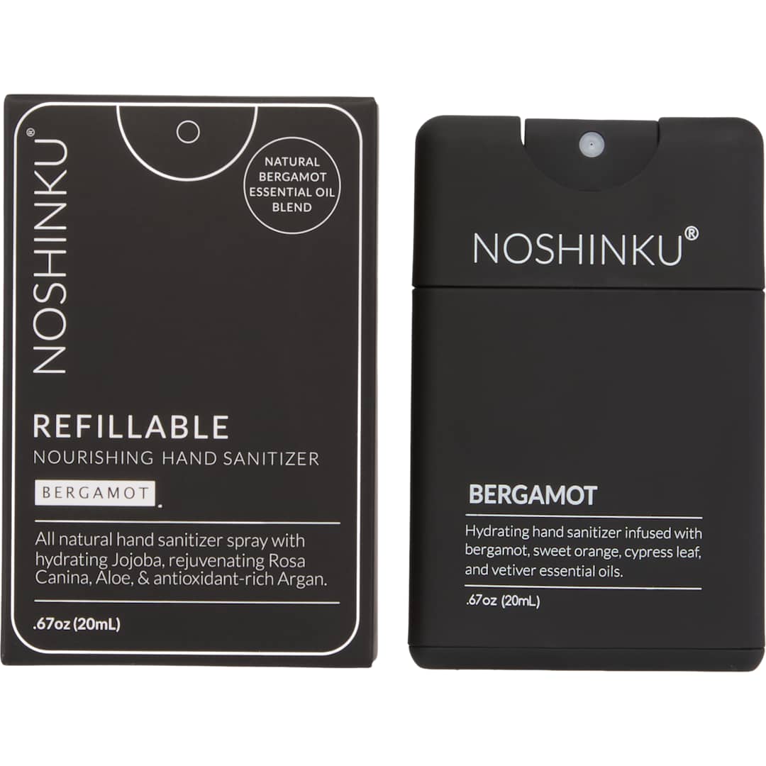 Noshinku 0.67oz Noshinku Refillable Pocket Hand Sanitizer - 1411-01 Black