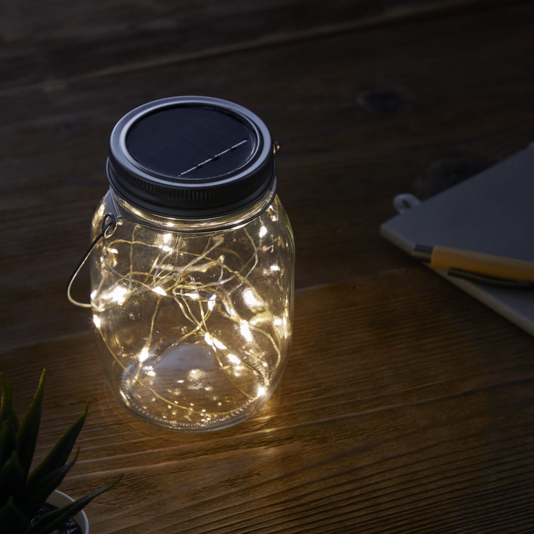  Solar Power Mason Jar Light - 1431-55