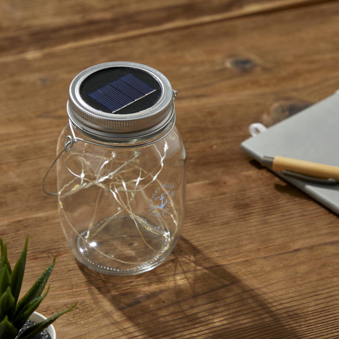 Solar Power Mason Jar Light - 1431-55 Clear