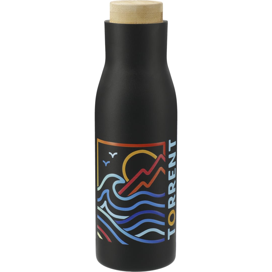 FSC&#174; 100% Bamboo Cap 17oz Shaco Copper Vac Bottle - 1600-19 Black