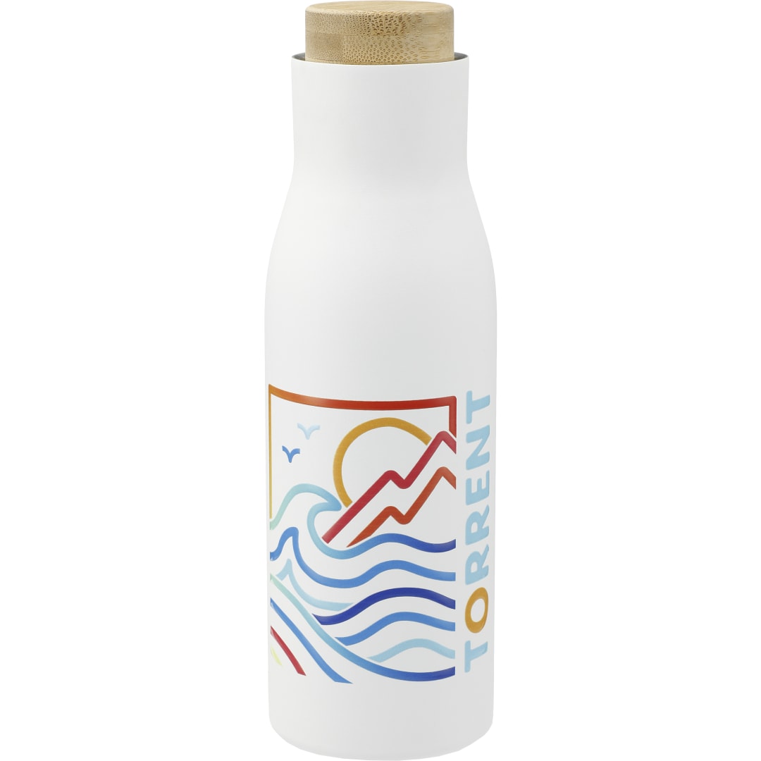 FSC&#174; 100% Bamboo Cap 17oz Shaco Copper Vac Bottle - 1600-19 White
