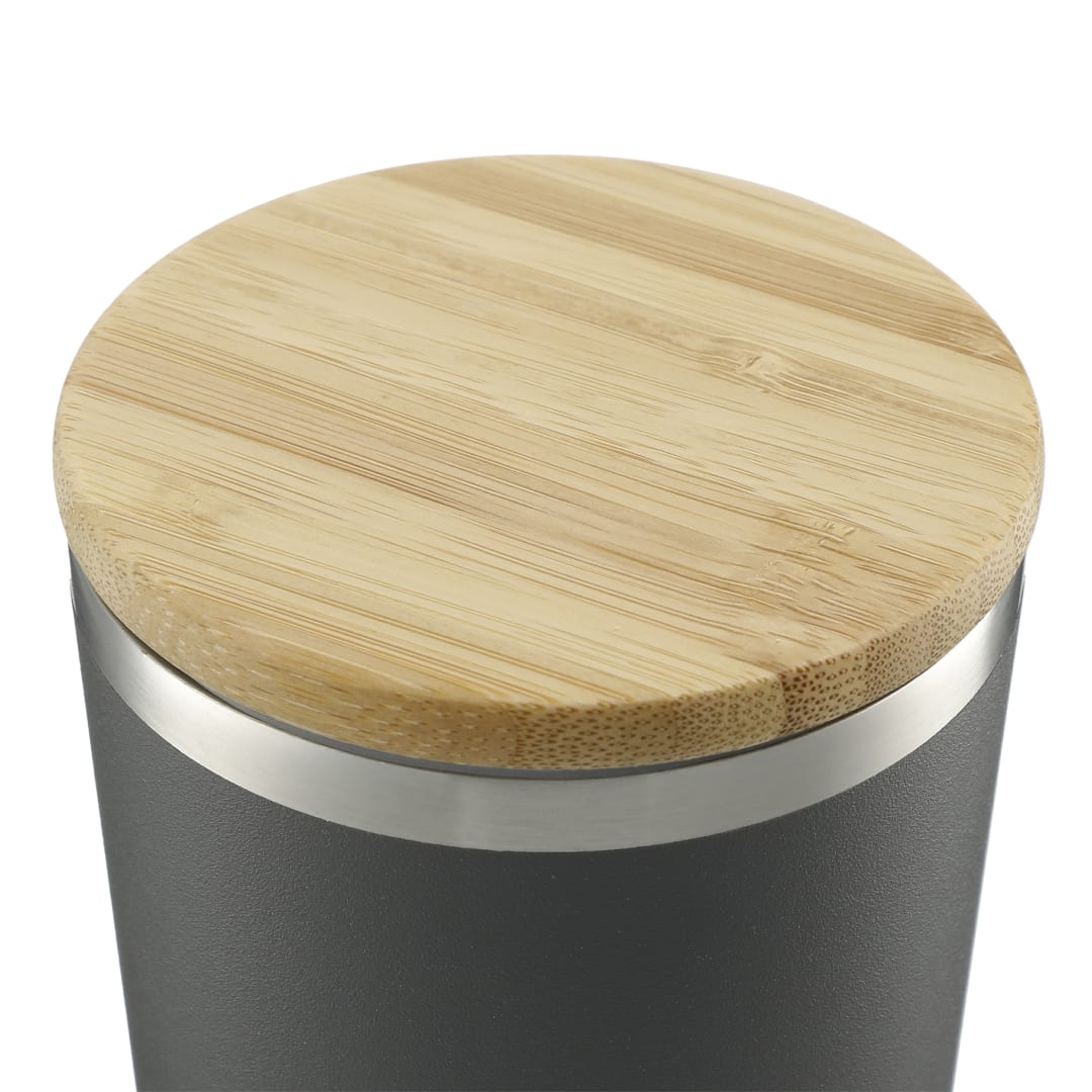 FSC&#174; 100% Bamboo lid 14oz Brees Copper Vac Tumbler - 1600-21 Gray