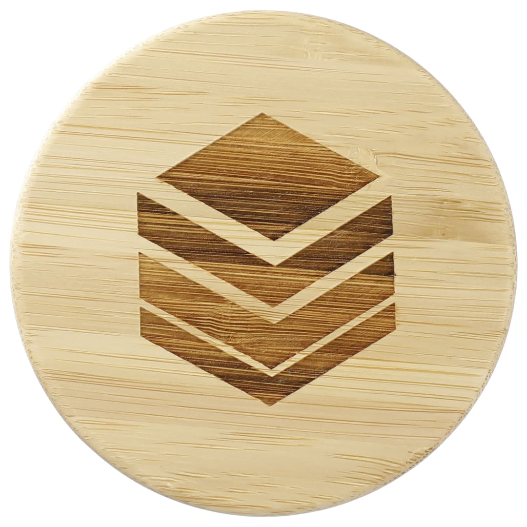 FSC&#174; 100% Bamboo lid 14oz Brees Copper Vac Tumbler - 1600-21 Gray