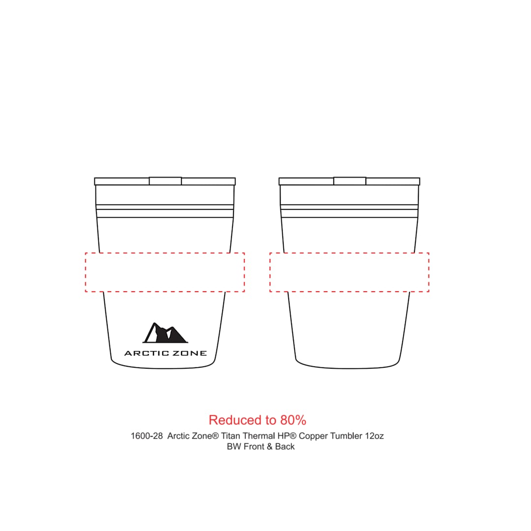 Arctic Zone Arctic Zone® Titan Thermal HP® Copper Tumbler 12oz - 1600-28 Black