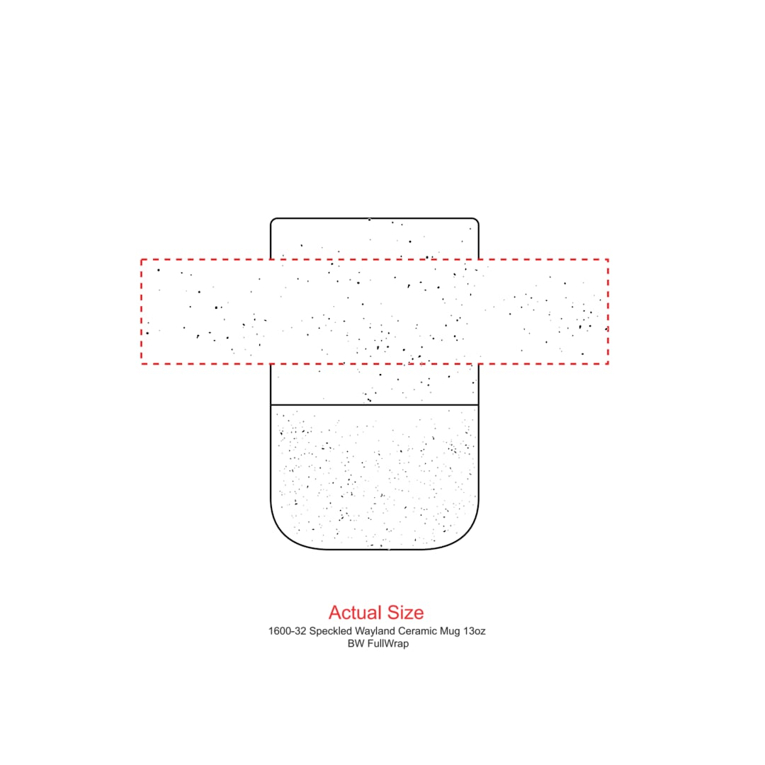 Speckled Wayland Ceramic Mug 13oz - 1600-32 Black