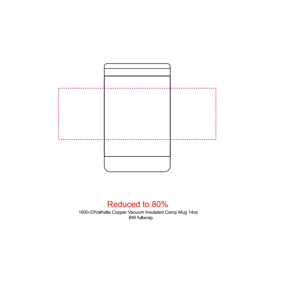 Valhalla Copper Vacuum Insulated Camp Mug 14oz - 1600-33 Black