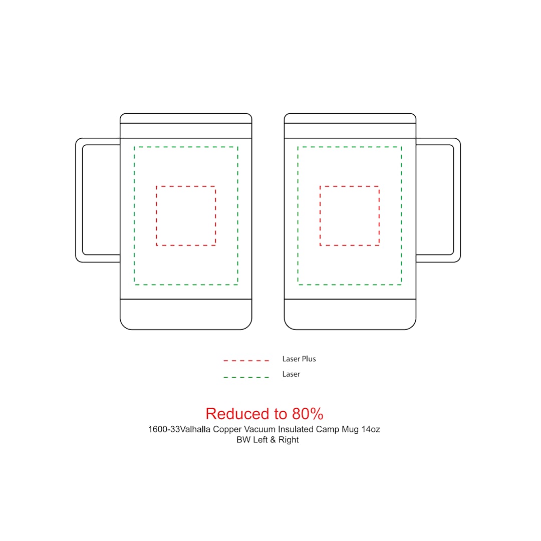 Valhalla Copper Vacuum Insulated Camp Mug 14oz - 1600-33 Black