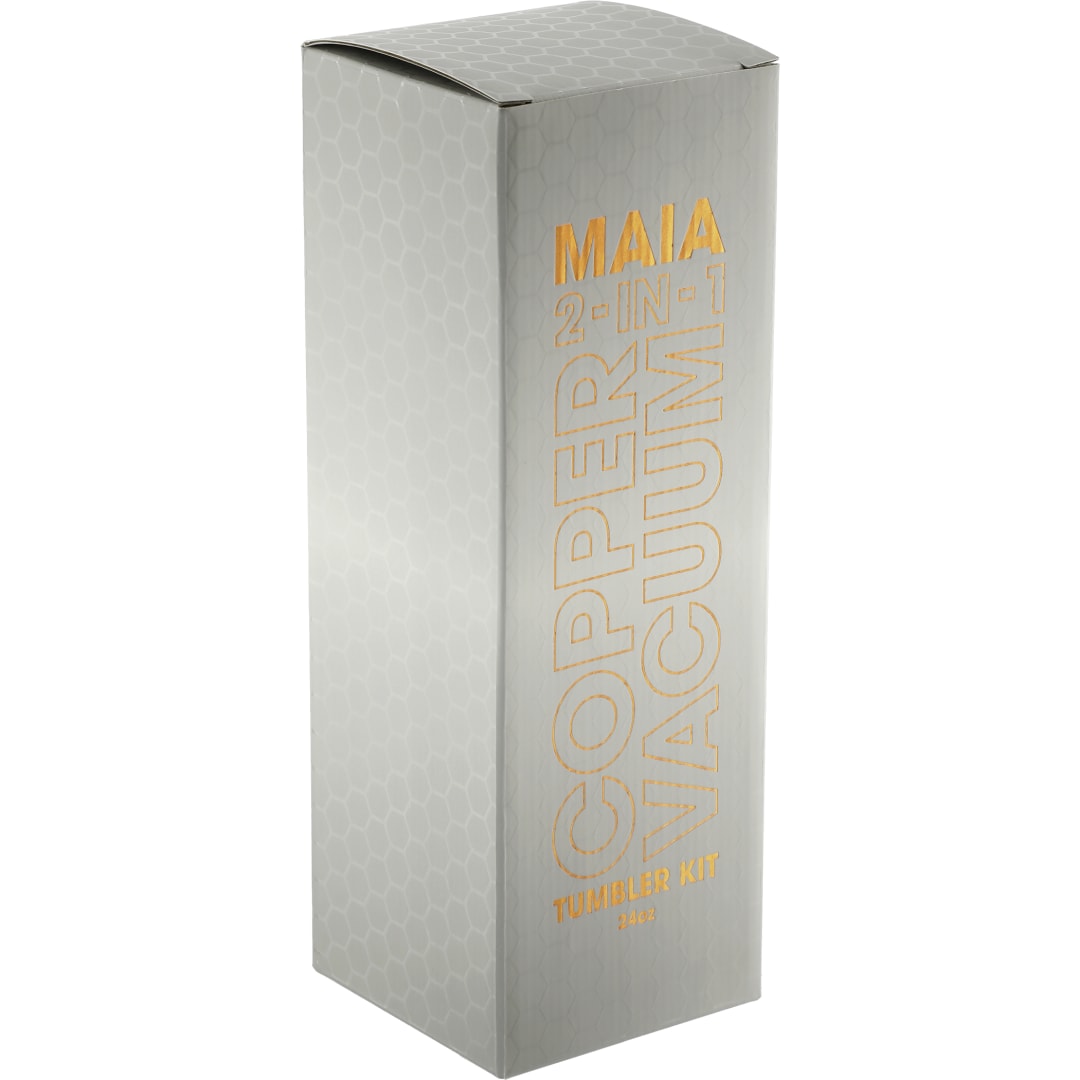 Maia 2-in-1 Copper Vacuum Tumbler Kit 24oz - 1600-35 White