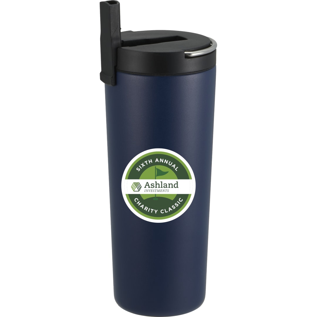 Thor Copper Insulated Tumbler 24oz Flip Straw Lid - 1600-37 Blue