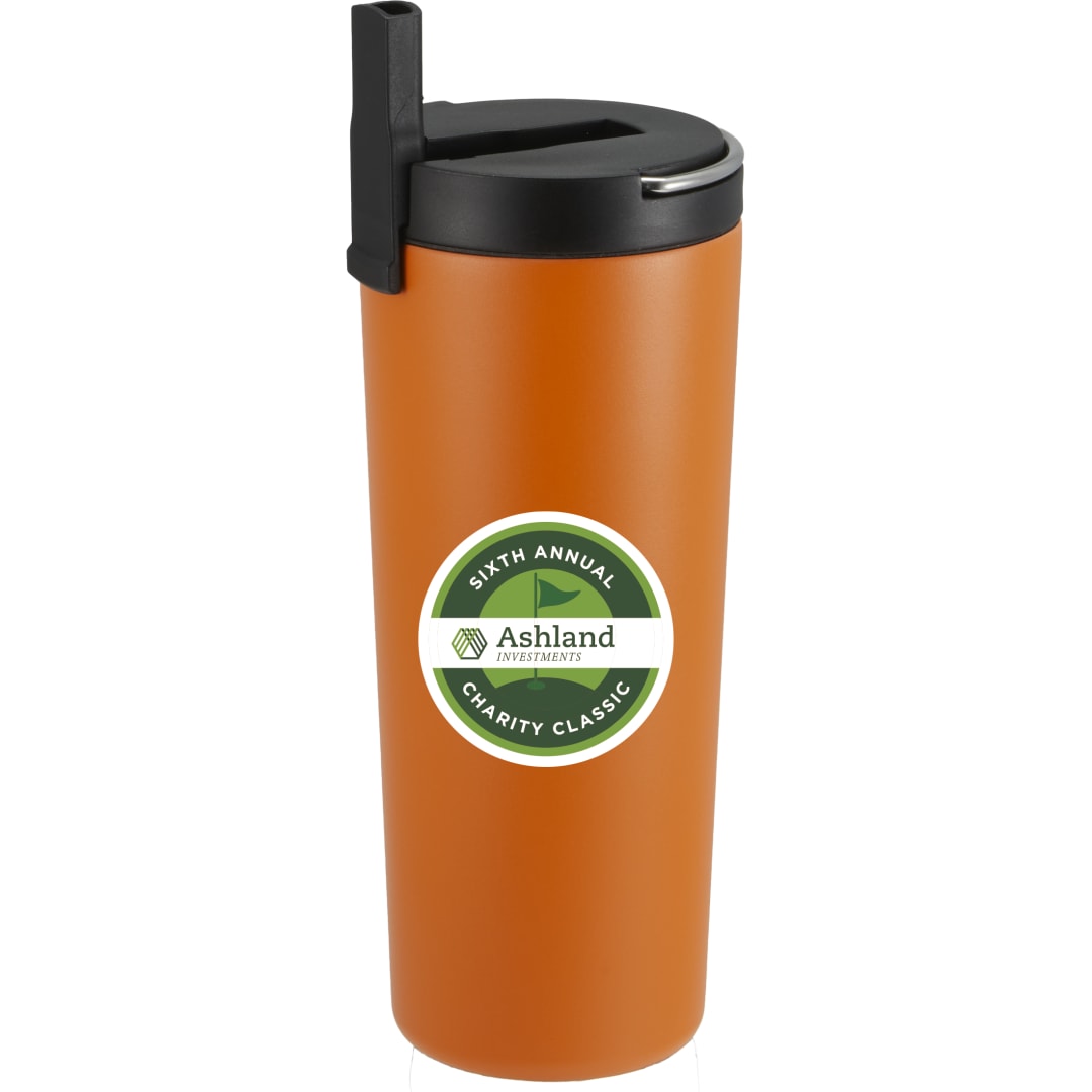 Thor Copper Insulated Tumbler 24oz Flip Straw Lid - 1600-37 Orange