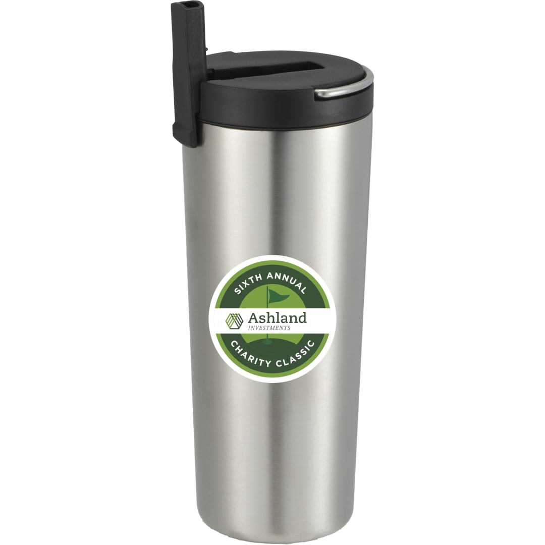 Thor Copper Insulated Tumbler 24oz Flip Straw Lid - 1600-37 Silver