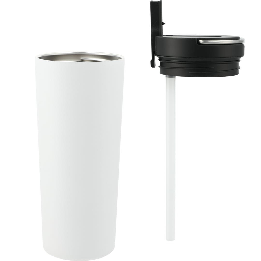 Thor Copper Insulated Tumbler 24oz Flip Straw Lid - 1600-37 White