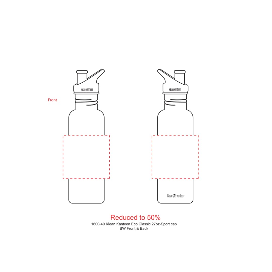 Klean Kanteen Klean Kanteen Eco Classic 27oz- Sport cap - 1600-40 Black