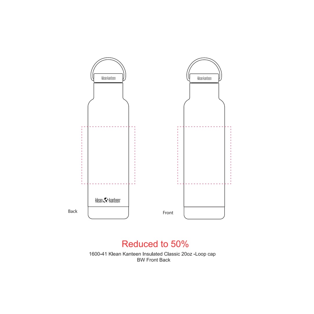 Klean Kanteen Klean Kanteen Eco Insulated Classic 20oz- Loop cap - 1600-41 Black