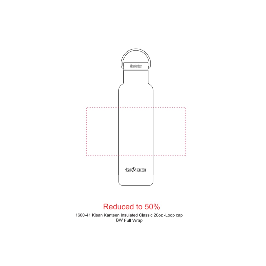 Klean Kanteen Klean Kanteen Eco Insulated Classic 20oz- Loop cap - 1600-41 Black