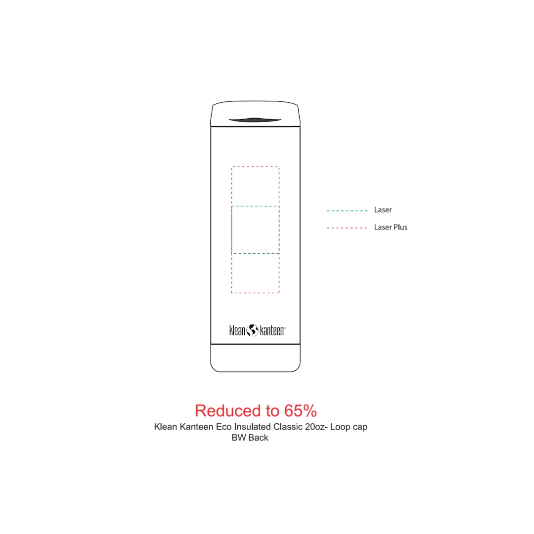 Klean Kanteen Klean Kanteen Eco Insulated Classic 20oz- Loop cap - 1600-41 Black