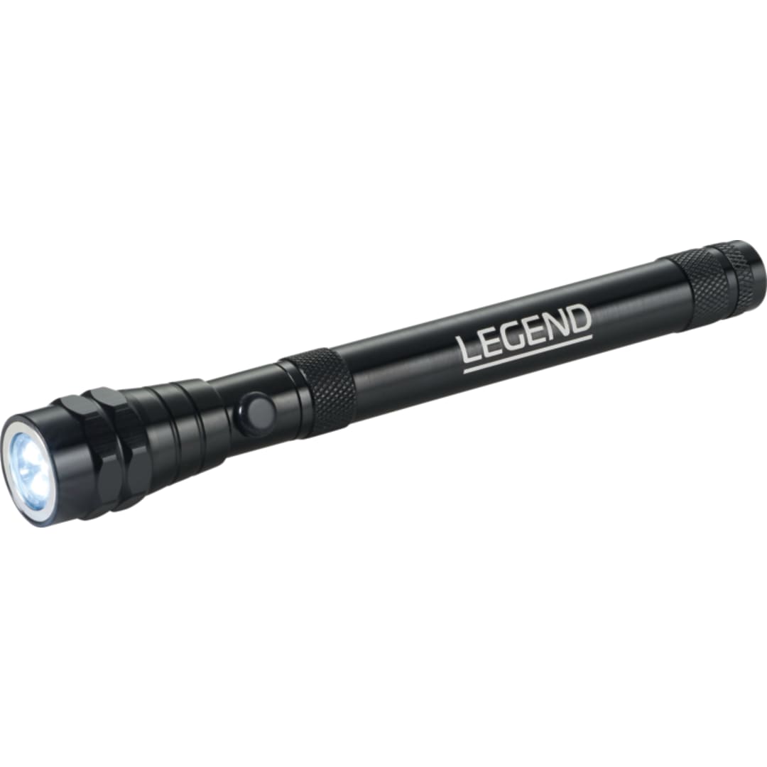 Flare Telescopic LED Magnetic Flashlight - 1226-24 Black