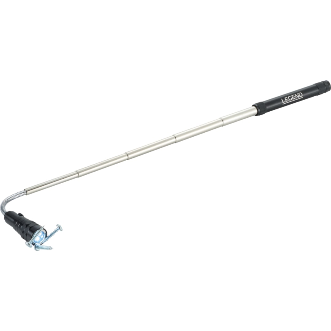 Flare Telescopic LED Magnetic Flashlight - 1226-24 Black