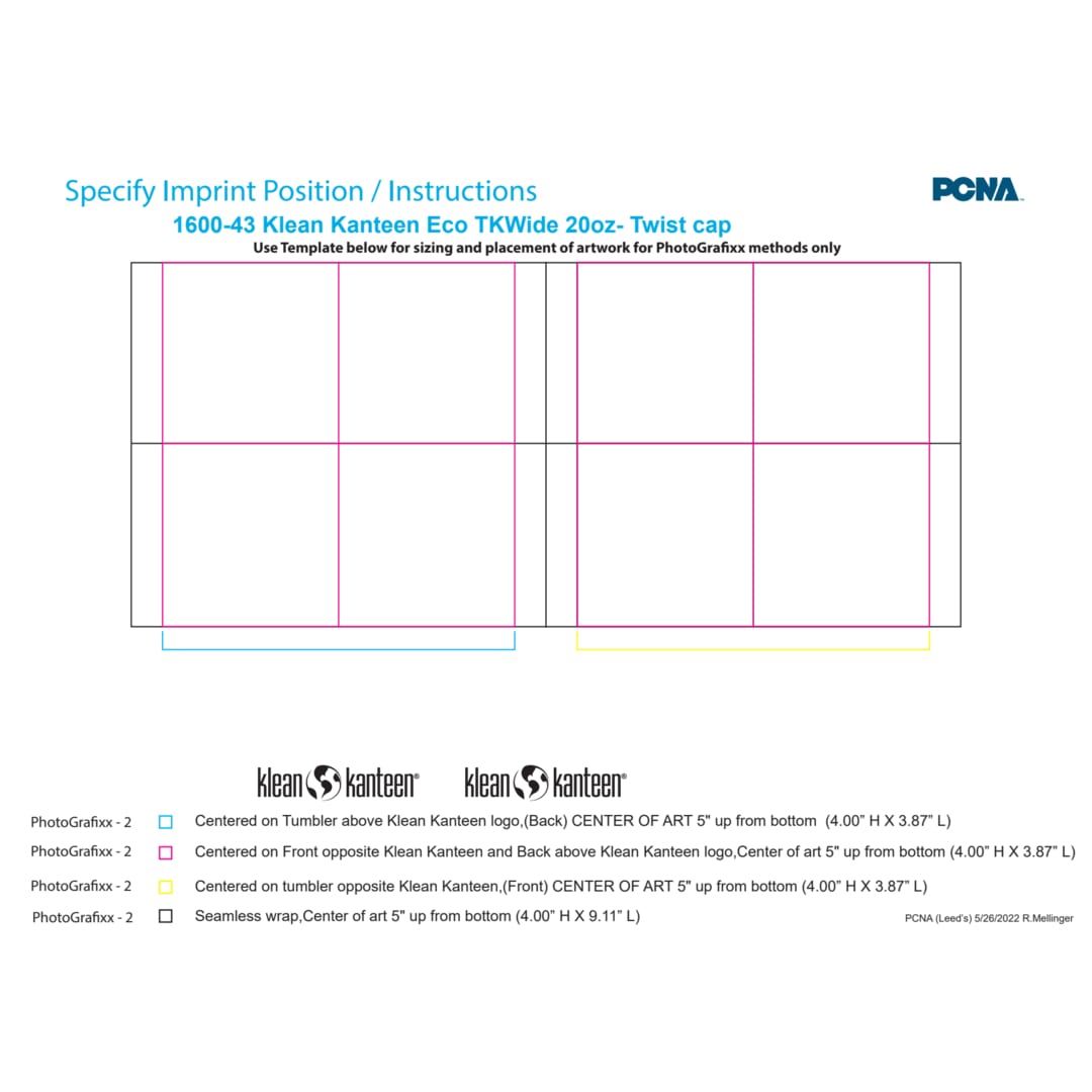 Klean Kanteen Klean Kanteen Eco TKWide 20oz- Twist cap - 1600-43 Black