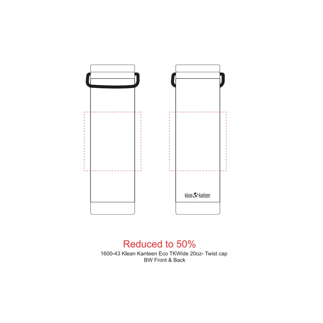 Klean Kanteen Klean Kanteen Eco TKWide 20oz- Twist cap - 1600-43 Black