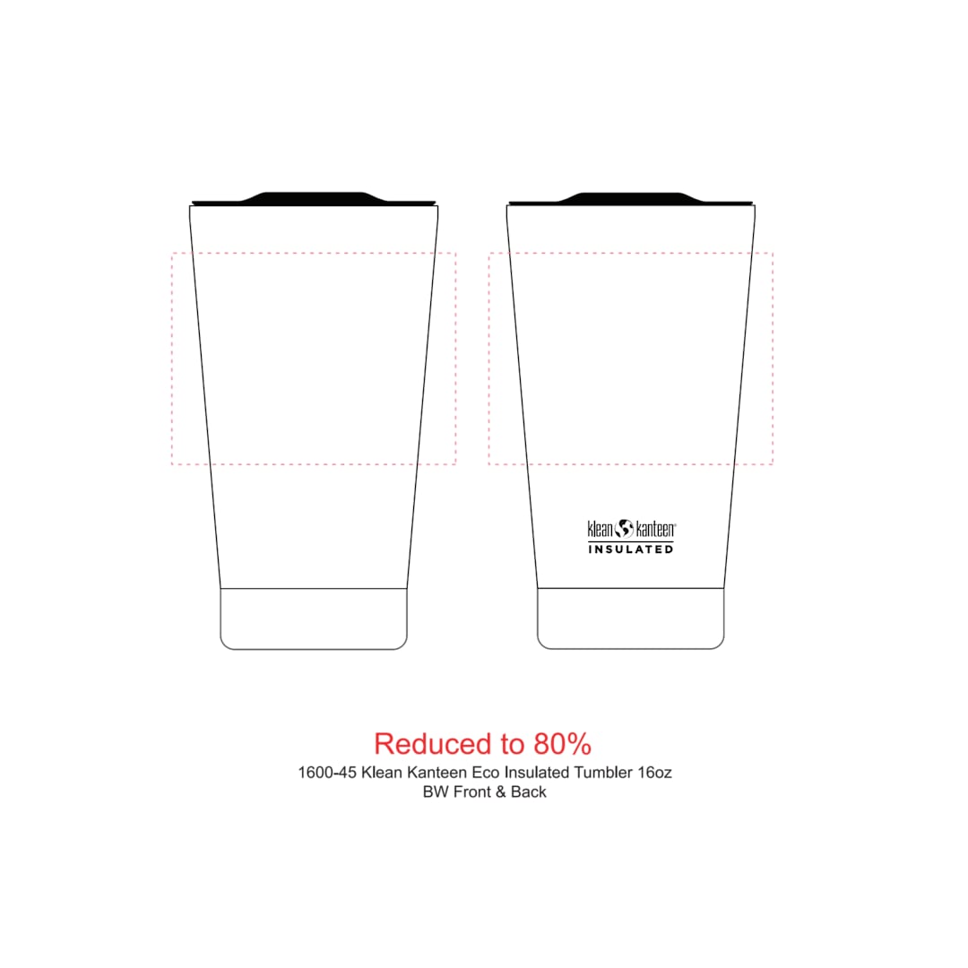 Klean Kanteen Klean Kanteen Eco Insulated Tumbler 16oz - 1600-45 Black