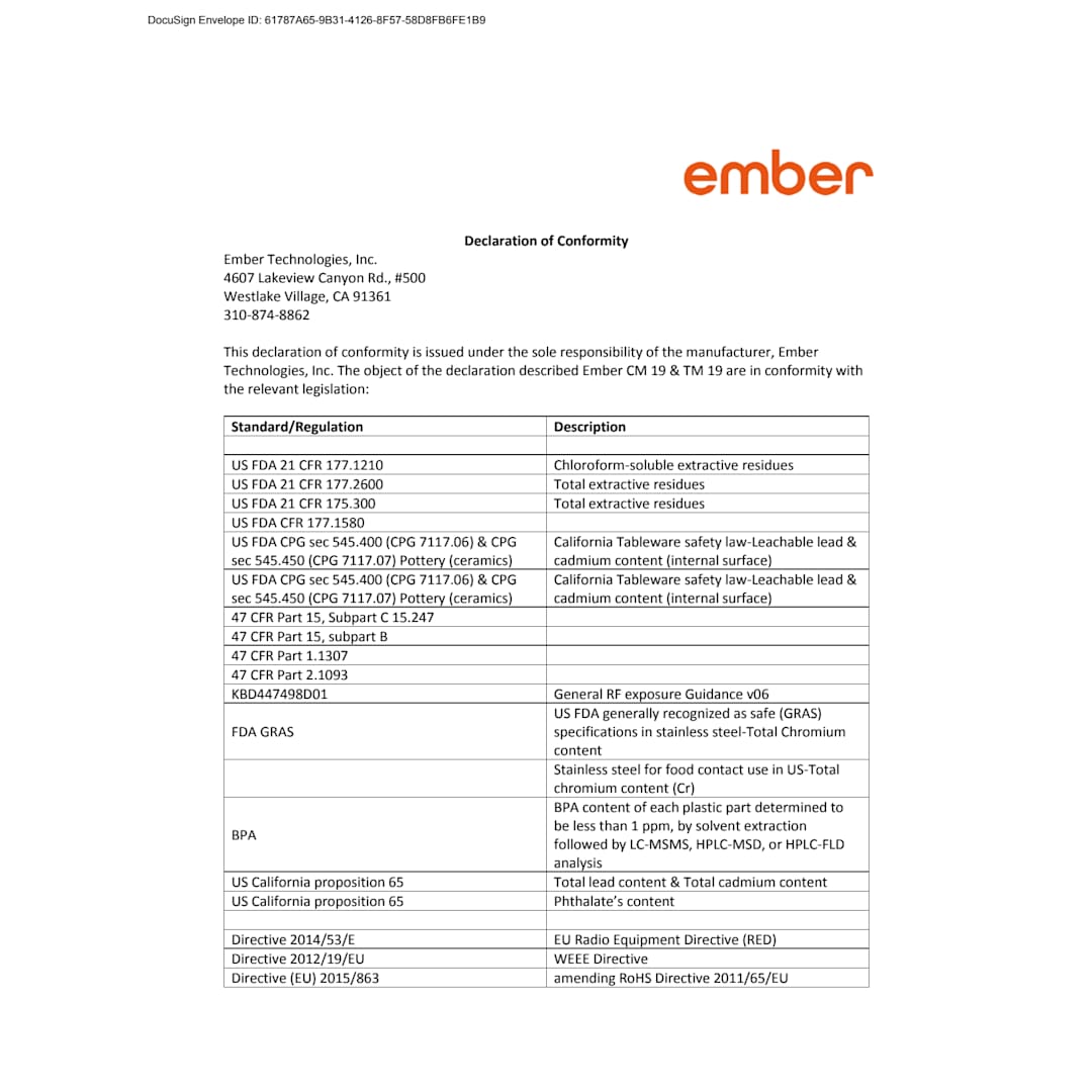 Ember Ember Mug² 10 oz - 1600-60 Black